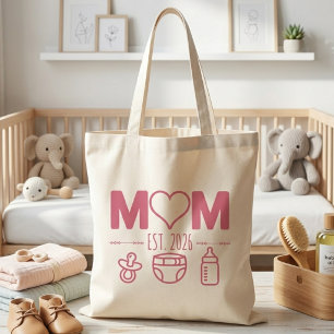 New Mum est 2026 Frist Time Mum Personalised Tote Bag