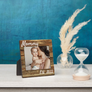 New Mum First Mothers Day Rustic Wood Create Your Plaque
