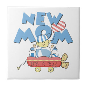 New Mum It's a Boy Gifts Ceramic Tile