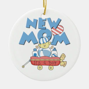 New Mum It's a Boy Gifts Ceramic Tree Decoration