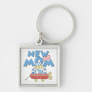 New Mum It's a Boy Gifts Key Ring