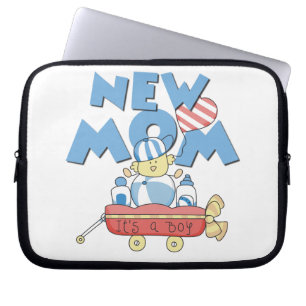 New Mum It's a Boy Gifts Laptop Sleeve