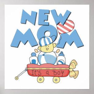New Mum It's a Boy Gifts Poster