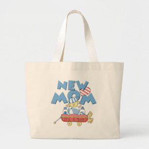 New Mum It's a Boy Tshirts and Gifts Large Tote Bag