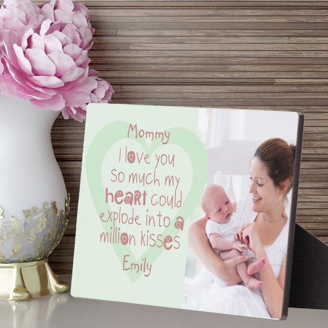 New Mum Photo - I Love You Kids Poem Mint Plaque (Creator Uploaded)