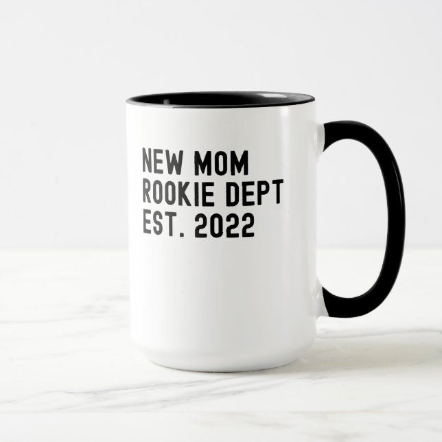 New mum rookie dept est 2022 first mother's day mug (Right)