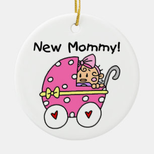 New Mummy Baby Girl Gifts Ceramic Tree Decoration