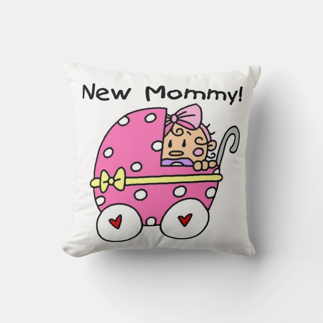 New Mummy Baby Girl Gifts Cushion (Front)