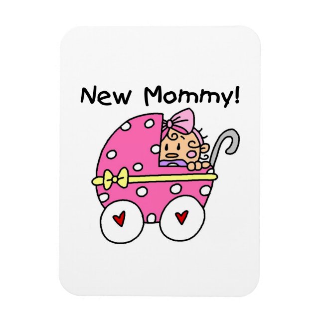 New Mummy Baby Girl Gifts Magnet (Vertical)