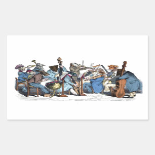 NEW MUSICAL LANGUAGE / ANIMAL FARM ORCHESTRA RECTANGULAR STICKER