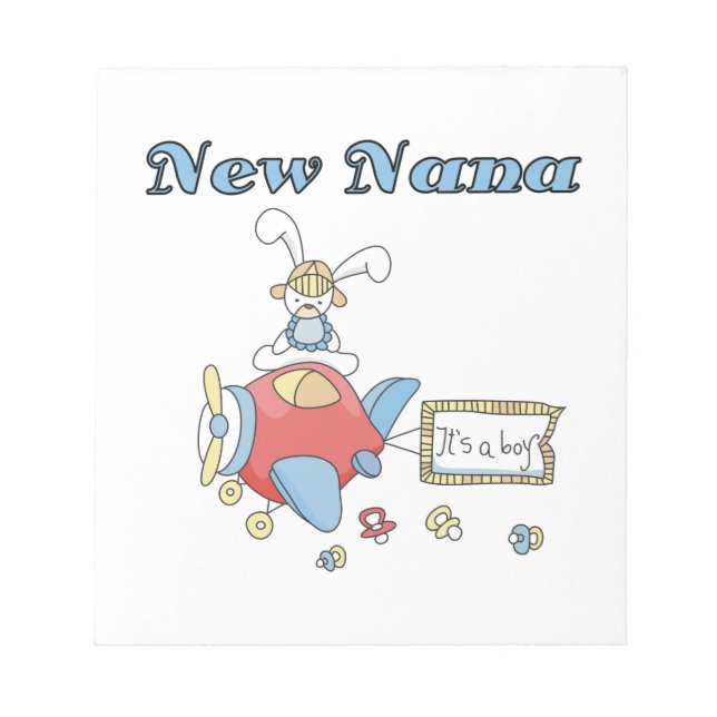 New Nana of Boy Aeroplane Gifts Notepad (Front)