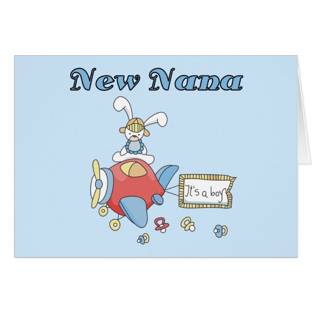 New Nana of Boy-Aeroplane Tshirts and Gifts (Front Horizontal)