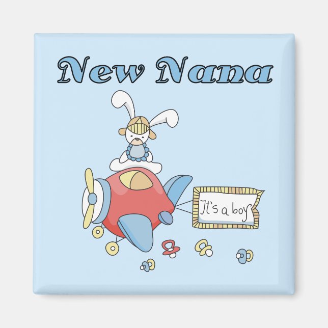 New Nana of Boy-Aeroplane Tshirts and Gifts Magnet (Front)