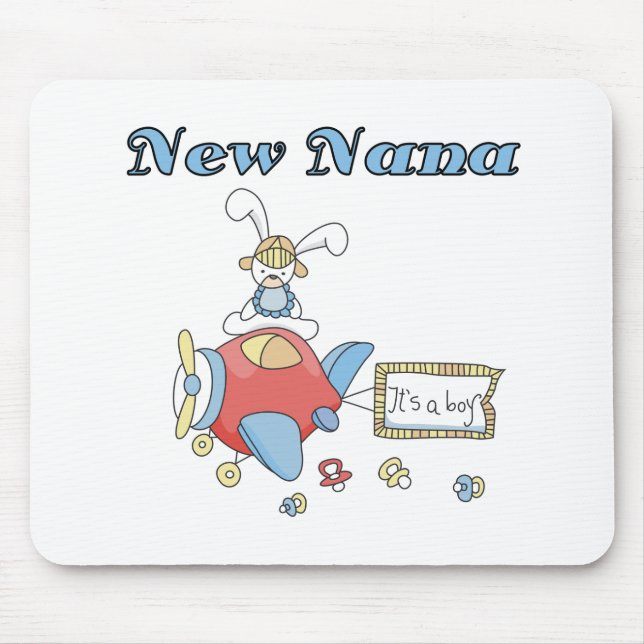New Nana of Boy-Aeroplane Tshirts and Gifts Mouse Pad (Front)
