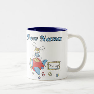 New Nana of Boy-Aeroplane Tshirts and Gifts Two-Tone Coffee Mug