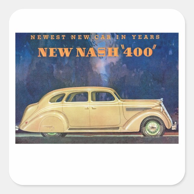 New Nash "400" Square Sticker (Front)