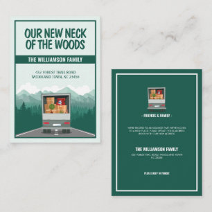 New Neck of the Woods Green Forest Budget Moving Card