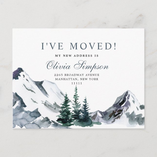 New Neck of the Woods  Moving Announcement  Postcard (Front)