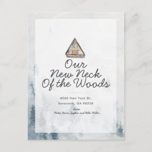 New Neck of the Woods Moving Announcement Postcard