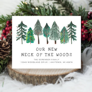 New Neck of the Woods Moving Announcement Postcard