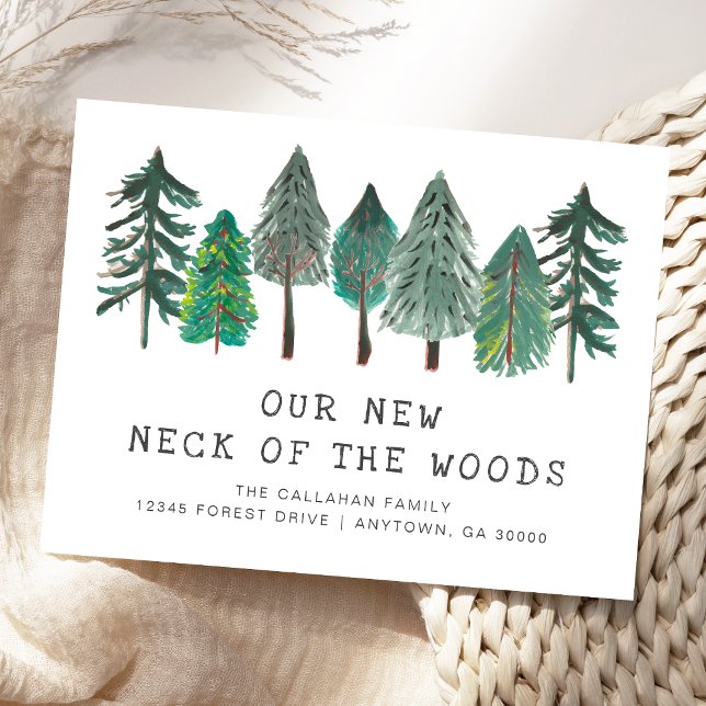 New Neck of the Woods Moving Announcement Postcard (Creator Uploaded)