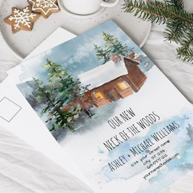 New Neck of the Woods Moving Announcement Postcard (Creator Uploaded)