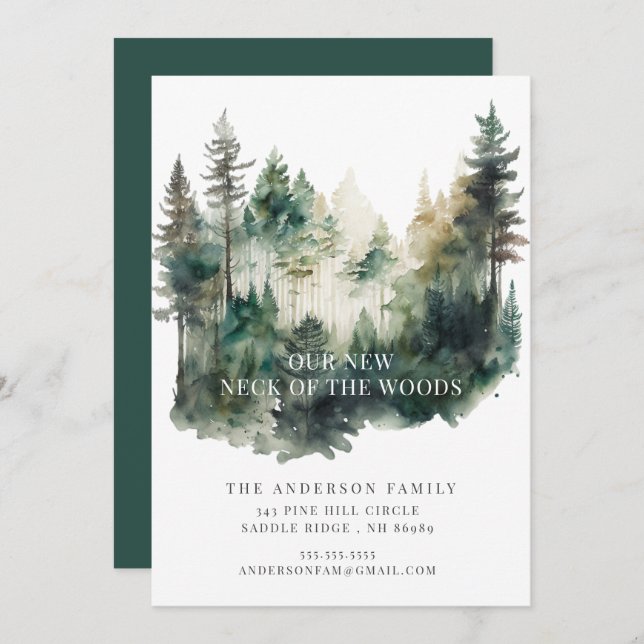 New Neck of the Woods New Address Announcement (Front/Back)