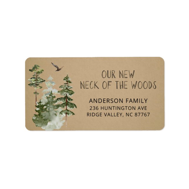 New Neck of the Woods New Address Label (Front)