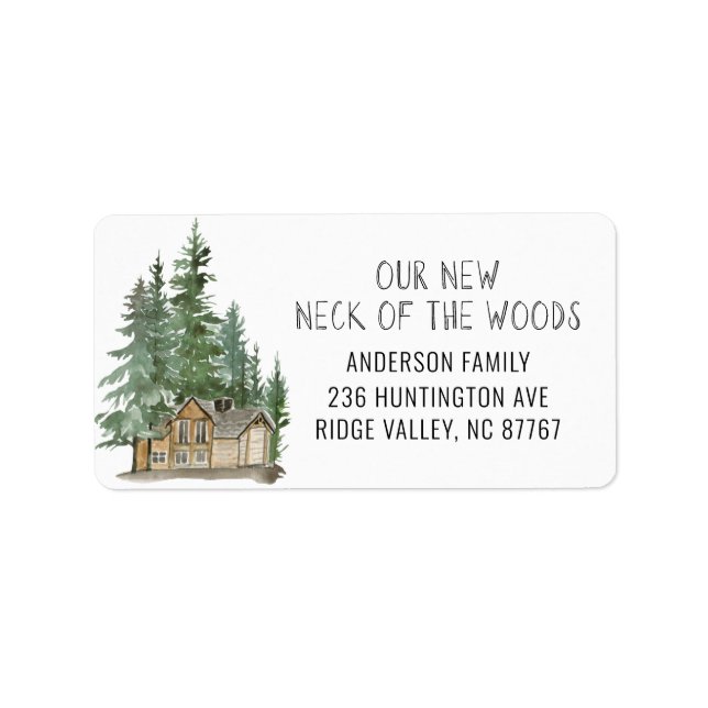 New Neck of the Woods New Address Label (Front)