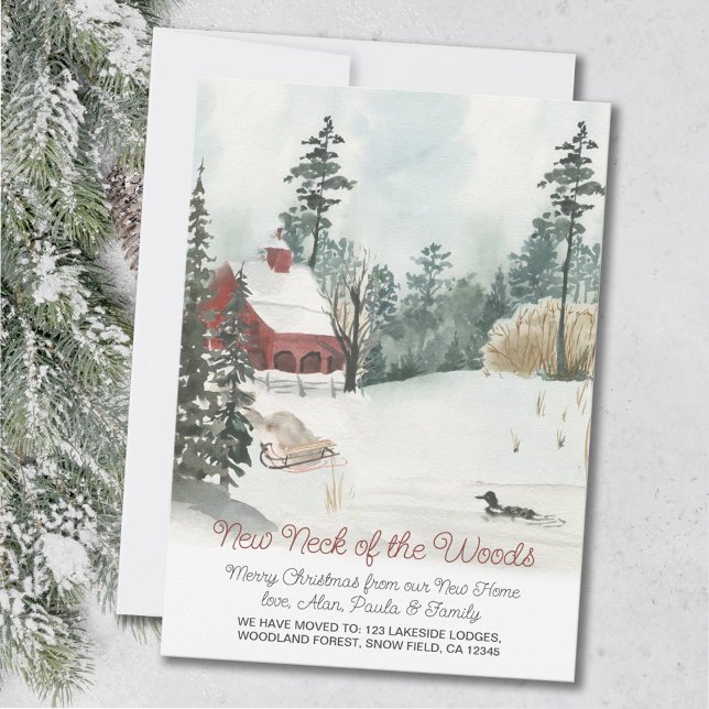 New Neck of the Woods Traditional Holiday Moving Announcement (Creator Uploaded)