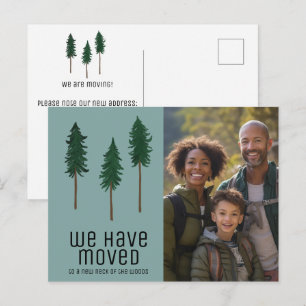 NEW NECK OF WOODS Trees Forest CUSTOM PHOTO Moving Postcard
