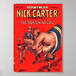 New Nick Carter Weekly 708 - The Tightening Coil Poster