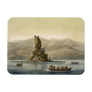 New Norfolk near Vancouver (colour engraving) Magnet