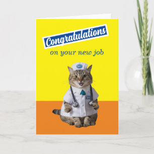 New Nurse Doctor Congratulations new job graduate Card