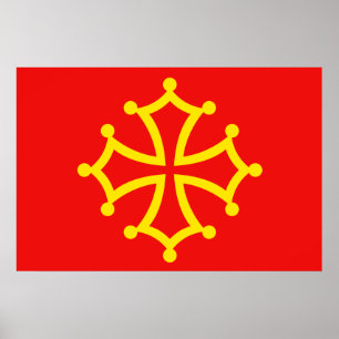 New Occitania, France flag Poster