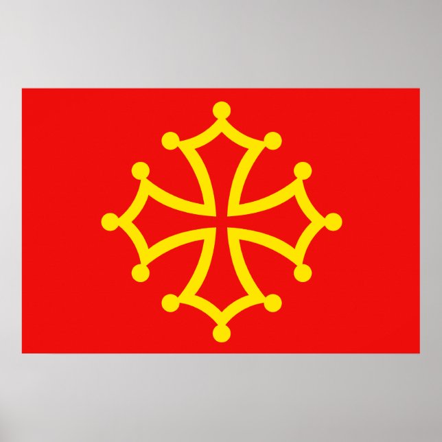 New Occitania, France flag Poster (Front)