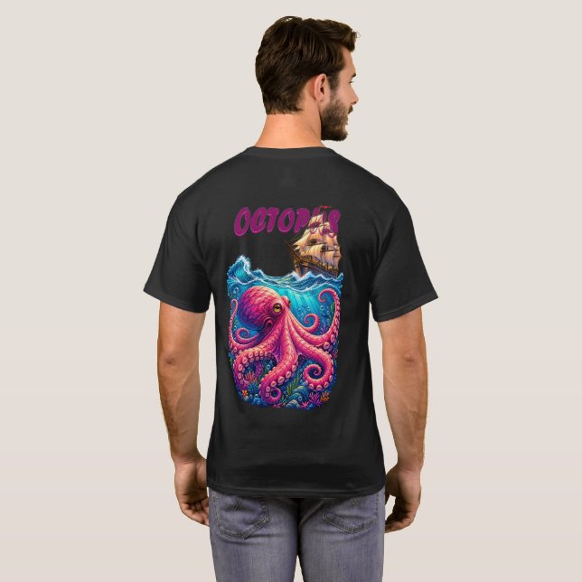 New Octopus Design T-shirt | Available Now  (Back Full)