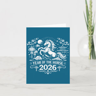 New Of Chinese Horse China Zodiac Sign Card
