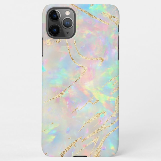 new opal gemstone  iPhone case (Back)
