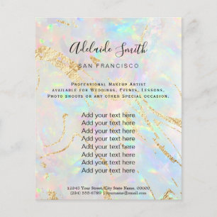 new opal stone FAUX holograph Flyer