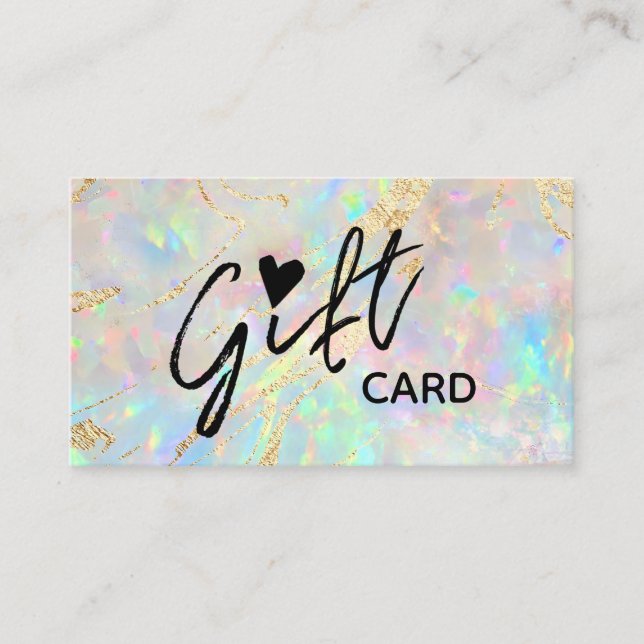new opal texture gift certificate (Front)
