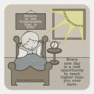 New Opportunity Square Sticker