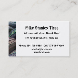 New or  Used Tire sales Custom Business Business C Card