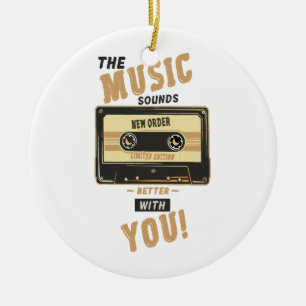 New Order - Cassette Tape Ceramic Ornament