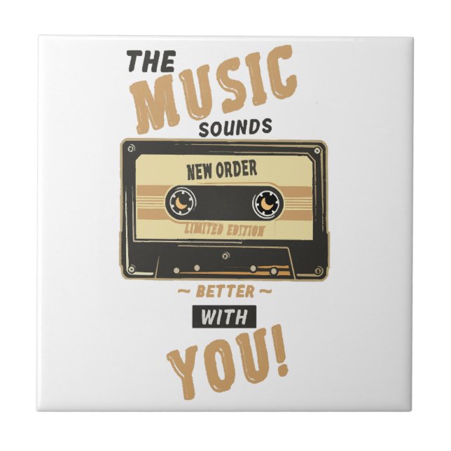 New Order - Cassette Tape Ceramic Tile (Front)