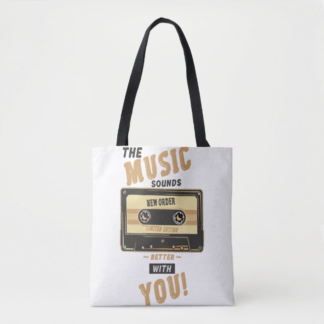 New Order - Cassette Tape Tote Bag (Front)