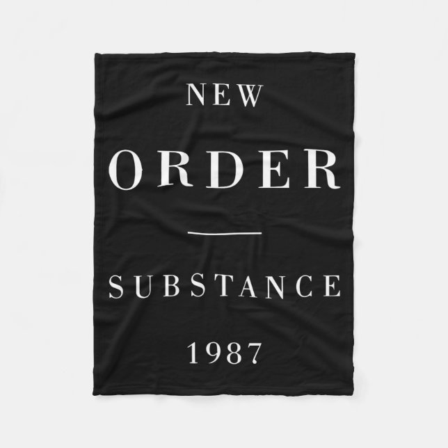 New Order Substance Hoodie  Fleece Blanket (Front)