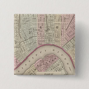 New Orleans 3 15 Cm Square Badge