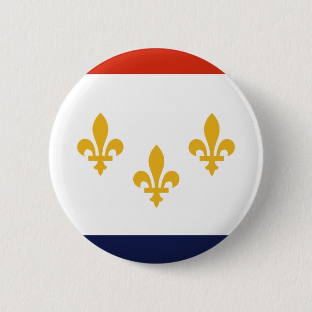 new orleans 6 cm round badge (Front)