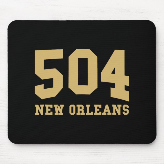 New Orleans Area Code 504 - Hometown Pride - Clic  Mouse Pad (Front)
